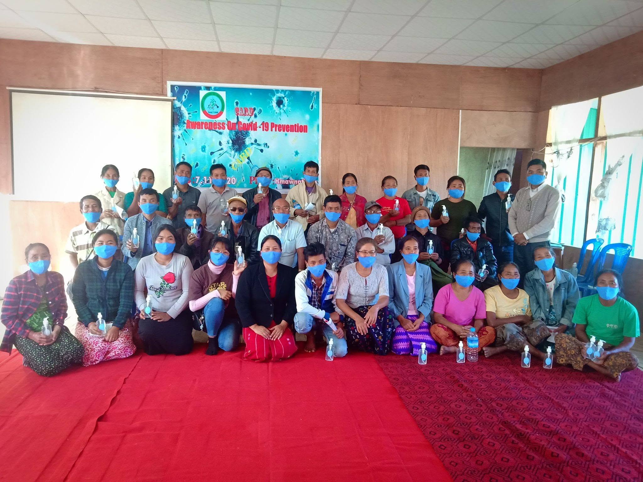 COVID-19 prevention — distribution of hygiene supplies